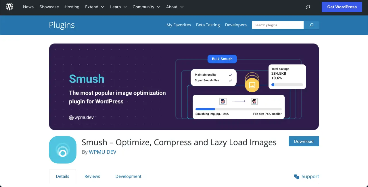 Smush – Optimize, Compress and Lazy Load Images